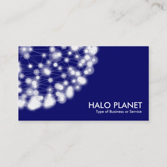 Halo Planet - Deep Navy Business Card (Front)