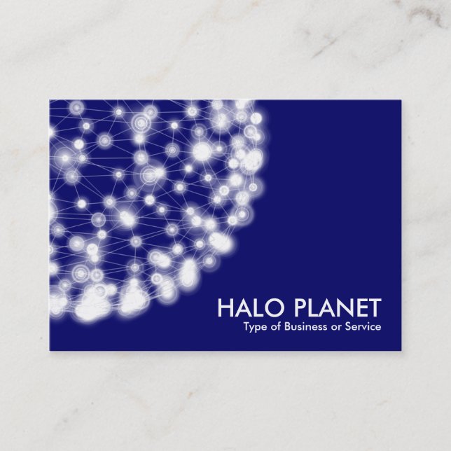 Halo Planet - Deep Navy Business Card (Front)