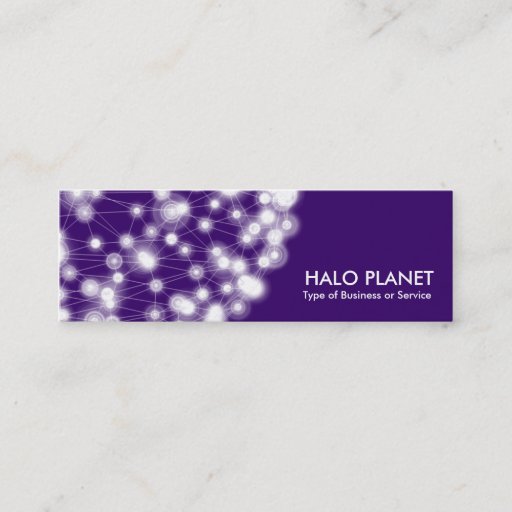 Customizable Halo Planet - Deep Purple Business Cards