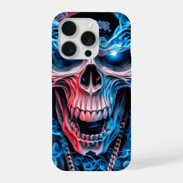 ​Halo Skull Drip iPhone Case (Back)
