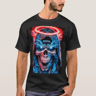 Halo Skull Drip T-Shirt