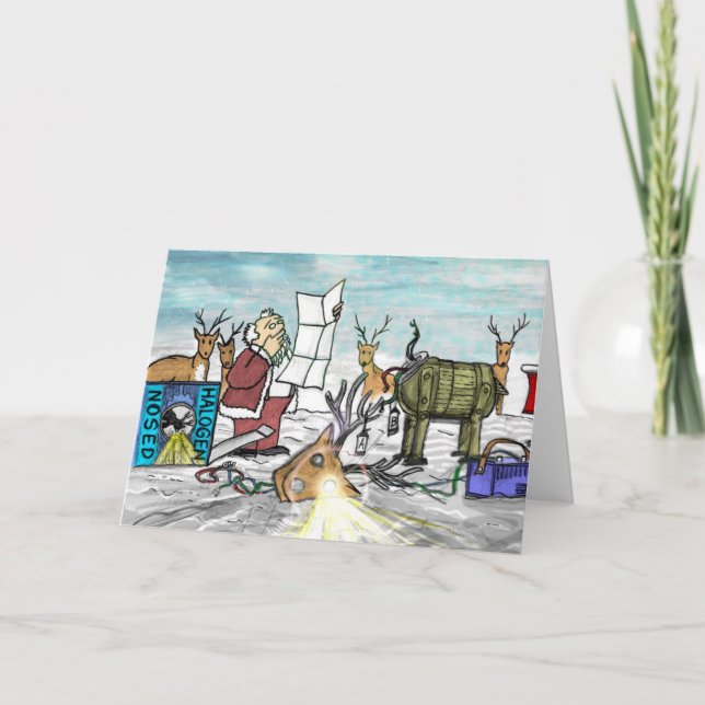 Halogen Nose JPEG Holiday Card (Front)