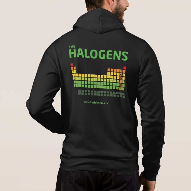 Halogens Zipper Hoodie (with website) (Back)