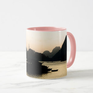 Halong Bay, Sunset, Vietnam Art (Holiday) Mug