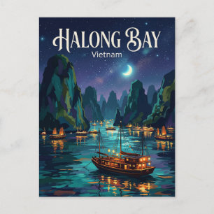 Halong Bay Vietnam Postcard