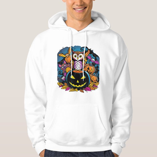 halooween t-shirt hoodie (Front)