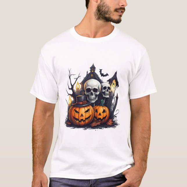 Haloween Basic Men T Shirt (Front)