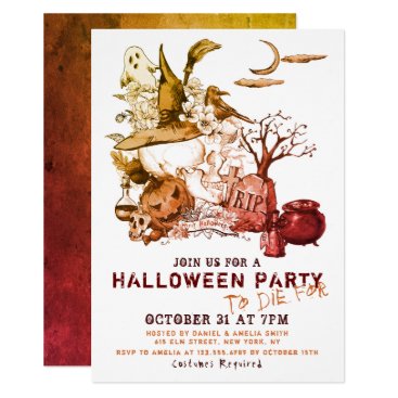 Haloween Party To Die For | Holidays Invitation Haloween Party To Die For | Holidays Invitation