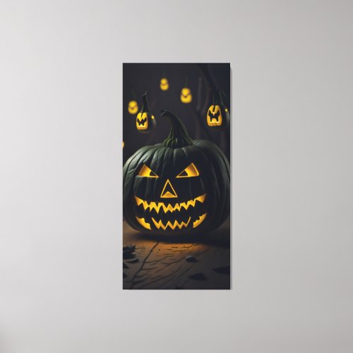 Haloween pumpkin canvas print