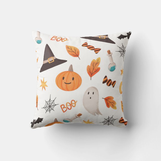 haloween throw pillow (Back)