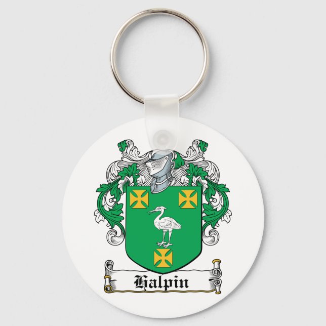 Halpin Family Crest Keychain (Front)