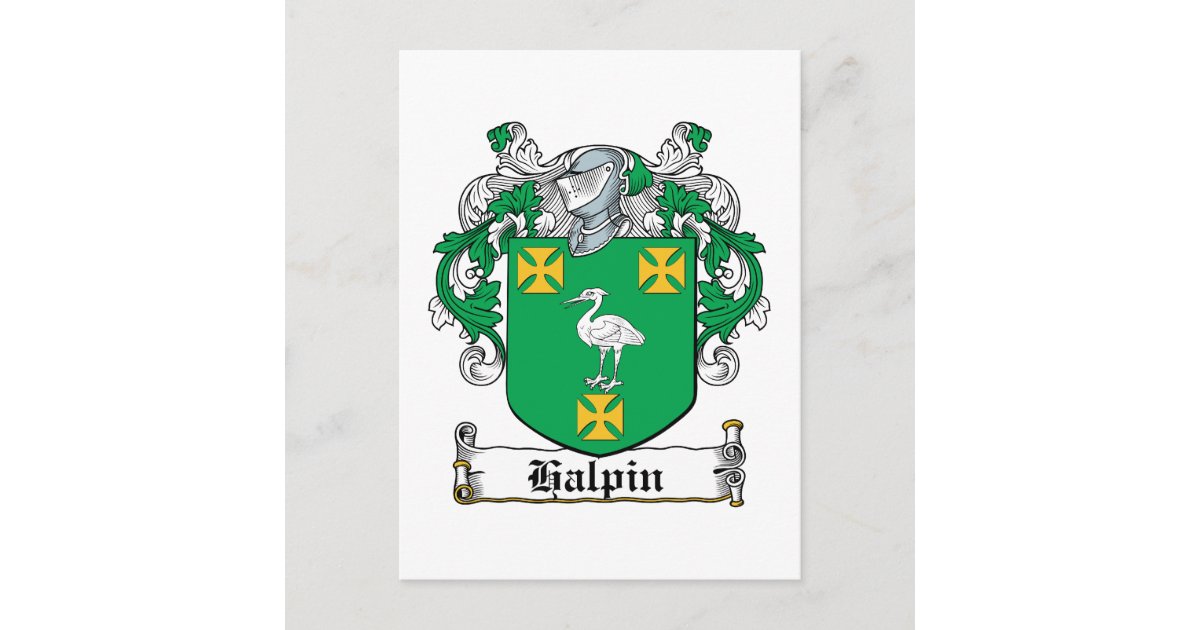 Halpin Family Crest Postcard | Zazzle