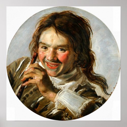 Hals _ Laughing Boy With A Flute Poster