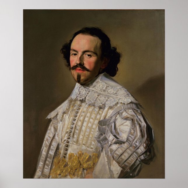 Hals - Portrait Of A Gentleman In White Poster (Front)