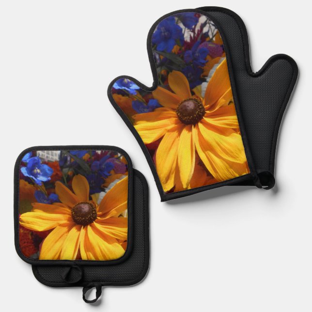 Halse Oven Mitt & Pot Holder Set (Front/Back)