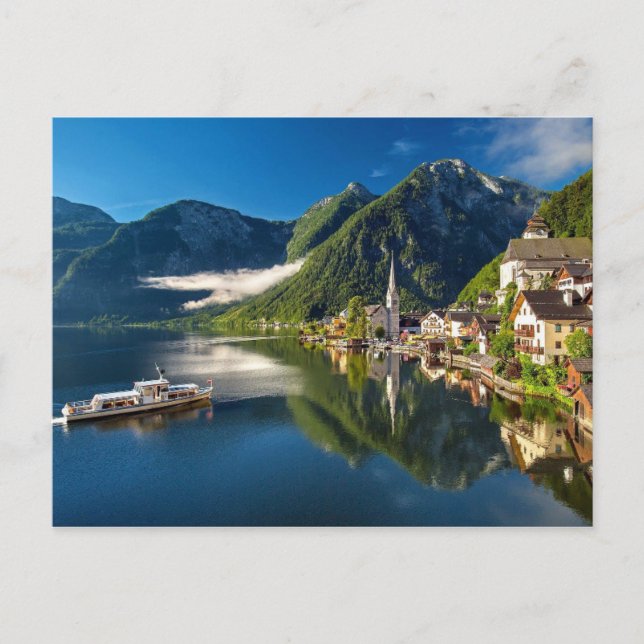 Halstatt Austria Bergsee Postcard (Front)