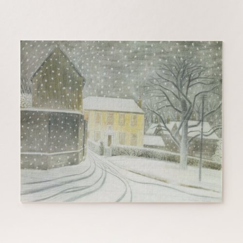 Halstead Road in Snow by Eric Ravilious Jigsaw Puzzle