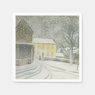 Halstead Road in Snow (by Eric Ravilious) Napkins
