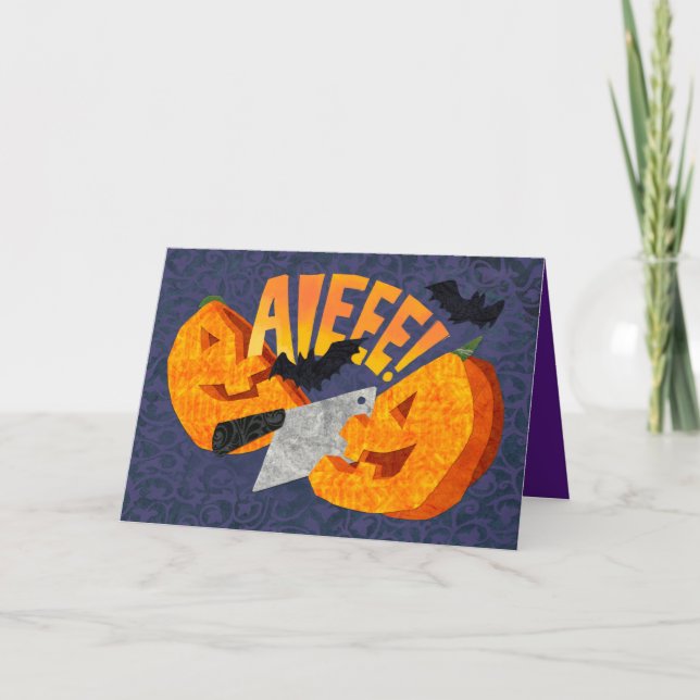 Halve a Delightful Halloween Jack O Lantern  Card (Front)