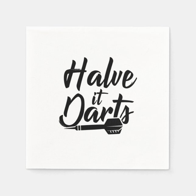 Halve It Darts Napkins (Front)