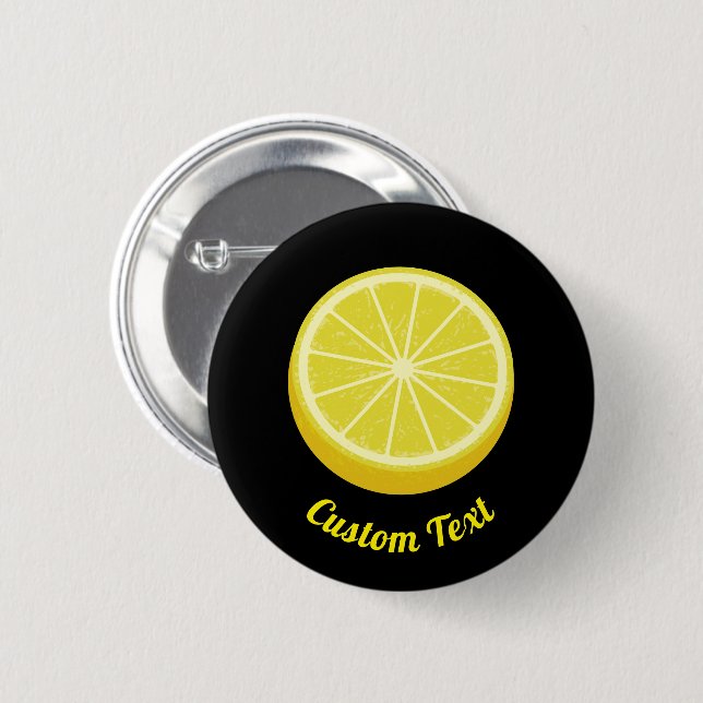 Halve Lemon Button (Front & Back)
