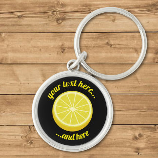 Halve Lemon Keychain