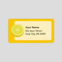 Halve Lemon Label