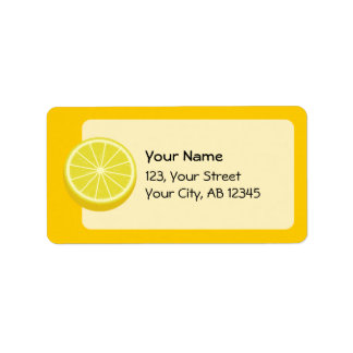 Halve Lemon Label