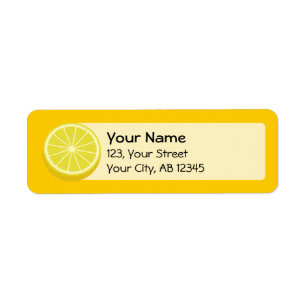Halve Lemon Label