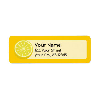Halve Lemon Label