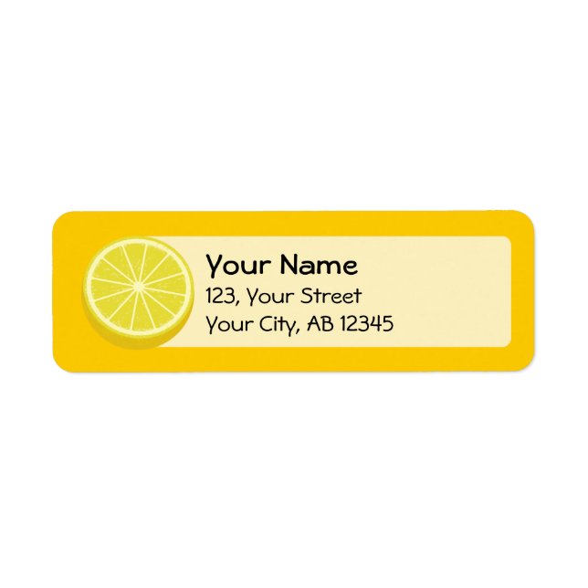 Halve Lemon Label (Front)