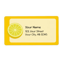 Halve Lemon Label