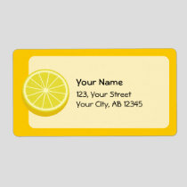 Halve Lemon Label