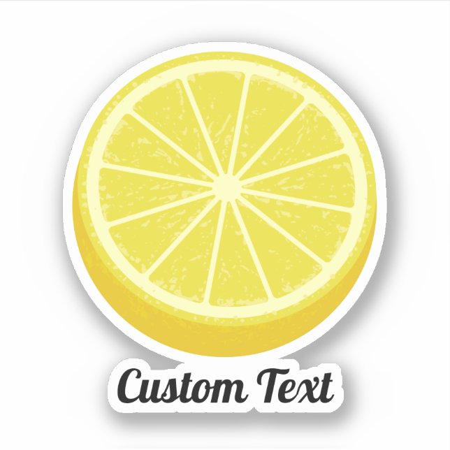 Halve Lemon Sticker (Front)