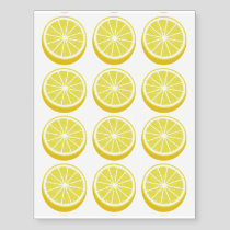Halve Lemon Temporary Tattoos