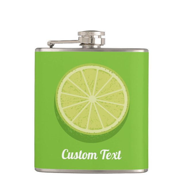 Halve Lime Flask (Front)