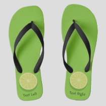 Halve Lime Flip Flops