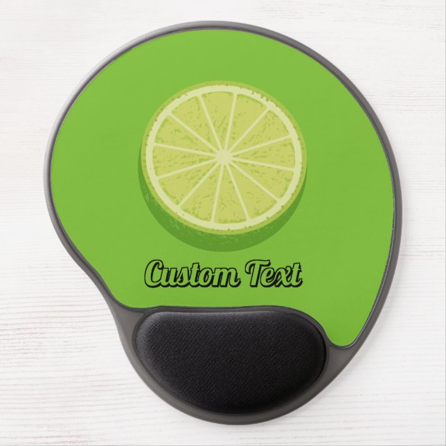 Halve Lime Gel Mouse Pad (Front)