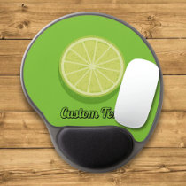 Halve Lime Gel Mouse Pad