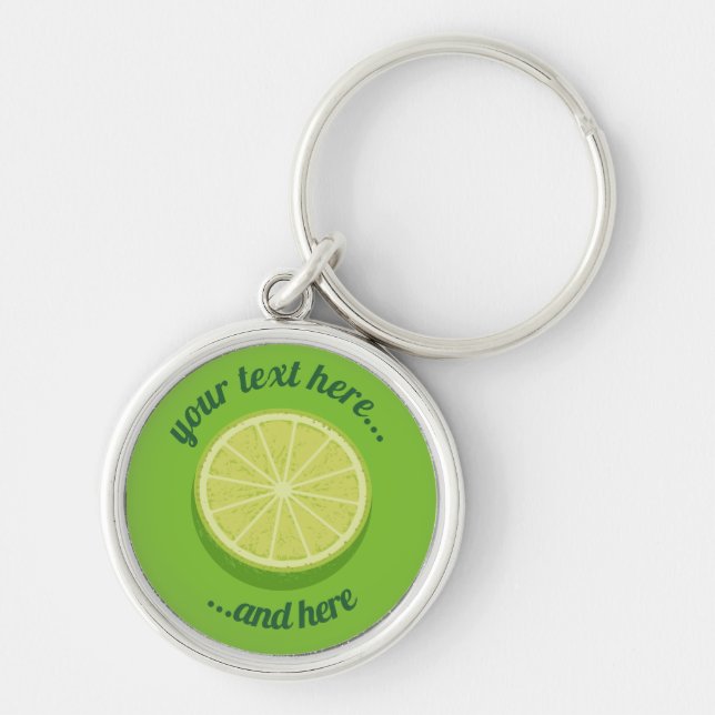 Halve Lime Keychain (Front)