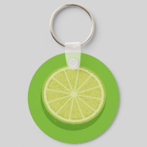 Halve Lime Keychain