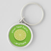 Halve Lime Keychain