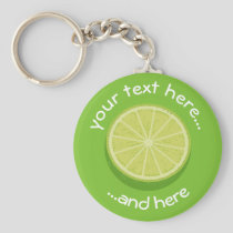 Halve Lime Keychain