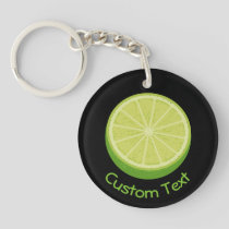 Halve Lime Keychain