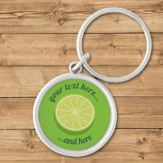 Halve Lime Keychain