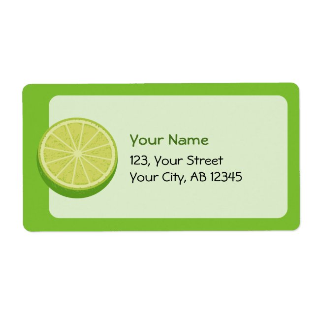 Halve Lime Label (Front)