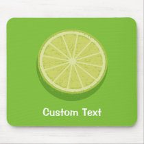 Halve Lime Mouse Pad