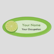 Halve Lime Name Tag