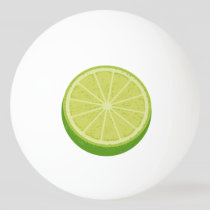 Halve Lime Ping Pong Ball