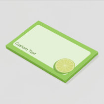 Halve Lime Post-it Notes